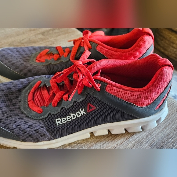 Reebok Red and Gray Athletic Shoes - Picture 2 of 5